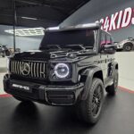 Children's car Mercedes G63 AMG 4×4 24 volt 2 persons metallic black