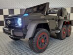 Electric children's car Mercedes G63 6x6 AMG 1 person metallic black - Image 2