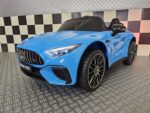 Electric children's car Mercedes SL63 12 volt metallic blue - Image 2