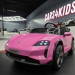 Children's car Porsche Taycan 2 persons 24 volt pink