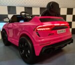 Children's car Audi Q8 with RC and 12 volt pink 1 person - Image 5