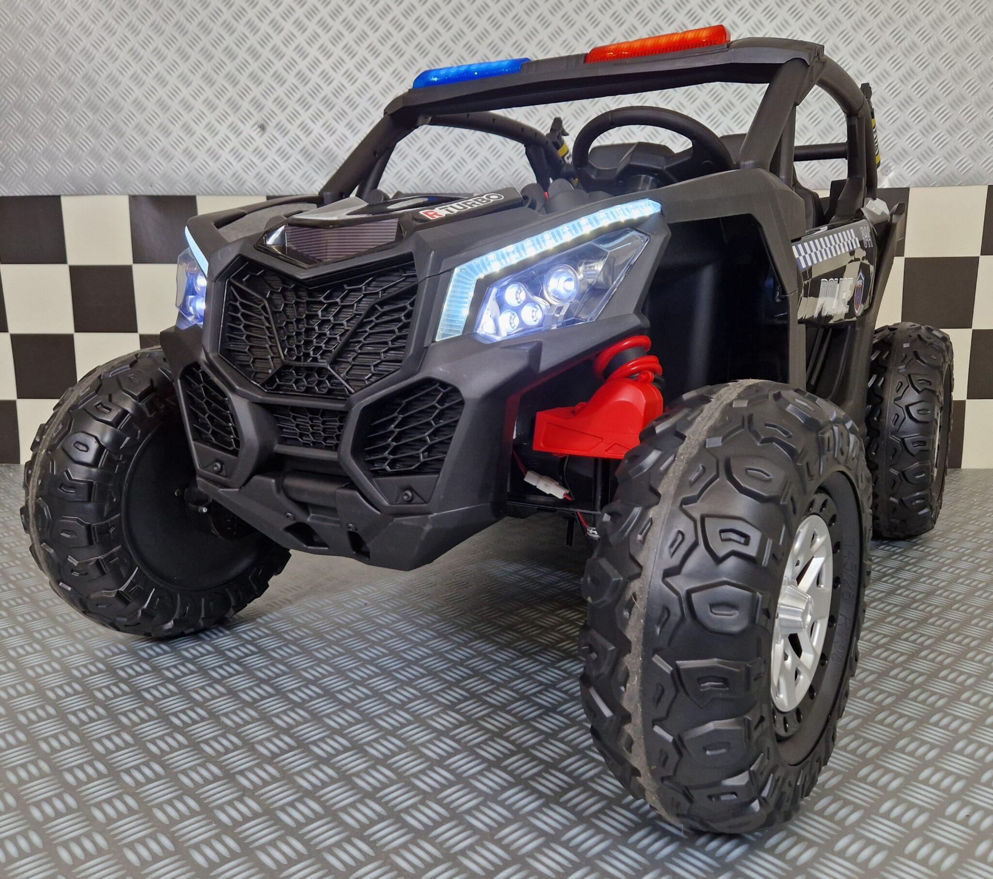 Politie-elektrische-kinder-buggy-1 Police electric children's buggy 24 volts - Image 1