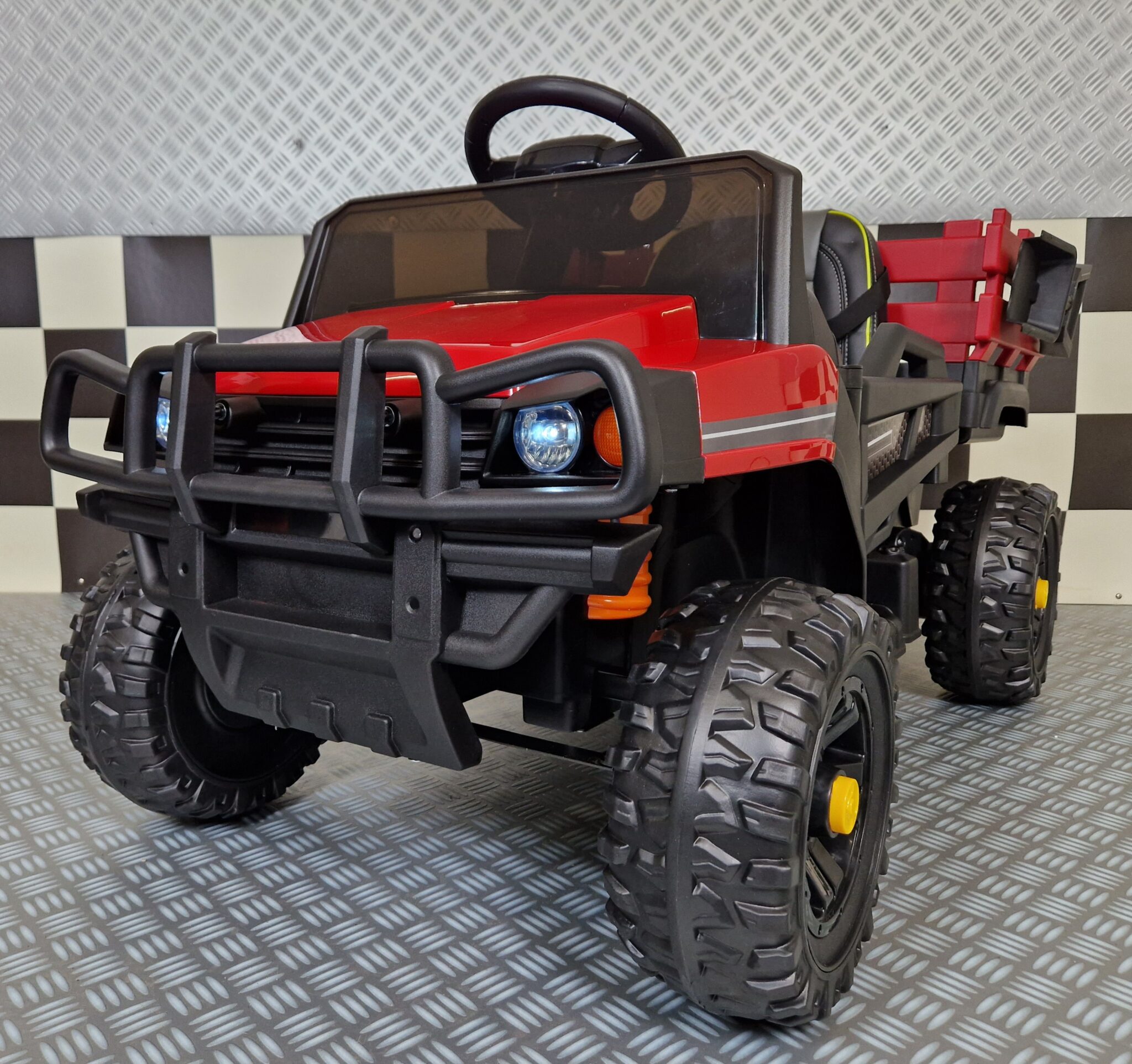 Transporter-kinderauto-1-persoons Electric Transporter 1 person red with RC - Image 1