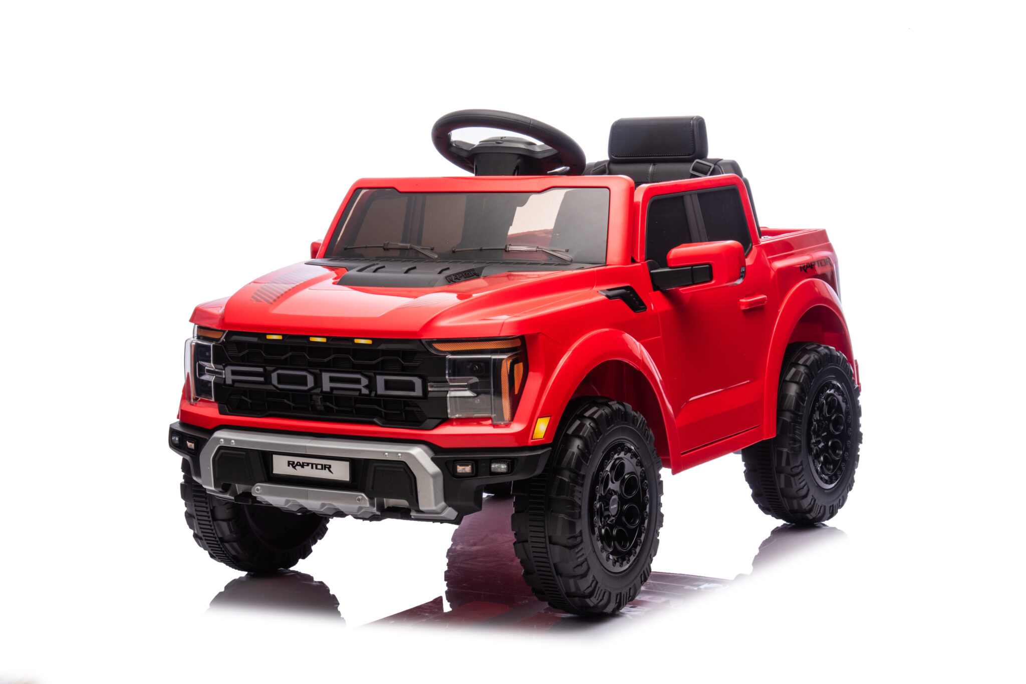 XCS_3036 Electric Children's Car Ford Raptor 1-seater 12 volt red - Image 1