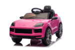 Electric children's car Porsche Cayenne 1 person 12 volt pink