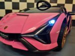 Lamborghini SIAN, rožinis, elektromobilis vaikams - Image 6