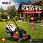 Benzinine savaeigė vejapjovė Dedra DED8726Q-56H su HONDA varikliu 4,2 kW, 56cm HONDA GCV200