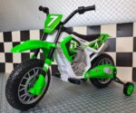 Children's dirt bike 12 volt green - Image 2