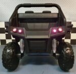 2 person Mercedes electric children's car Unimog 4 wheel drive matt black - Image 6