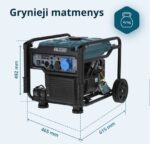 Benzininis, inverterinis 6,5kW generatorius, KS 6500iE, Konner & Sohnen - Image 2