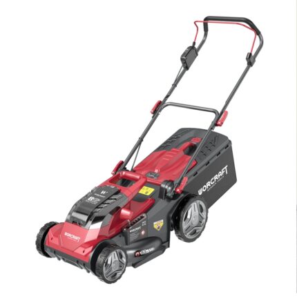 Akumuliatorinė vejapjovė, 43cm, 2x8 Ah akumuliatoriais ir dvigubu krovikliu komplekte, WORCRAFT CLM-S40LiBH