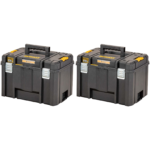 2 x DWST83346-1 DeWALT TSTAK 2.0 didelė įrankių dėžė