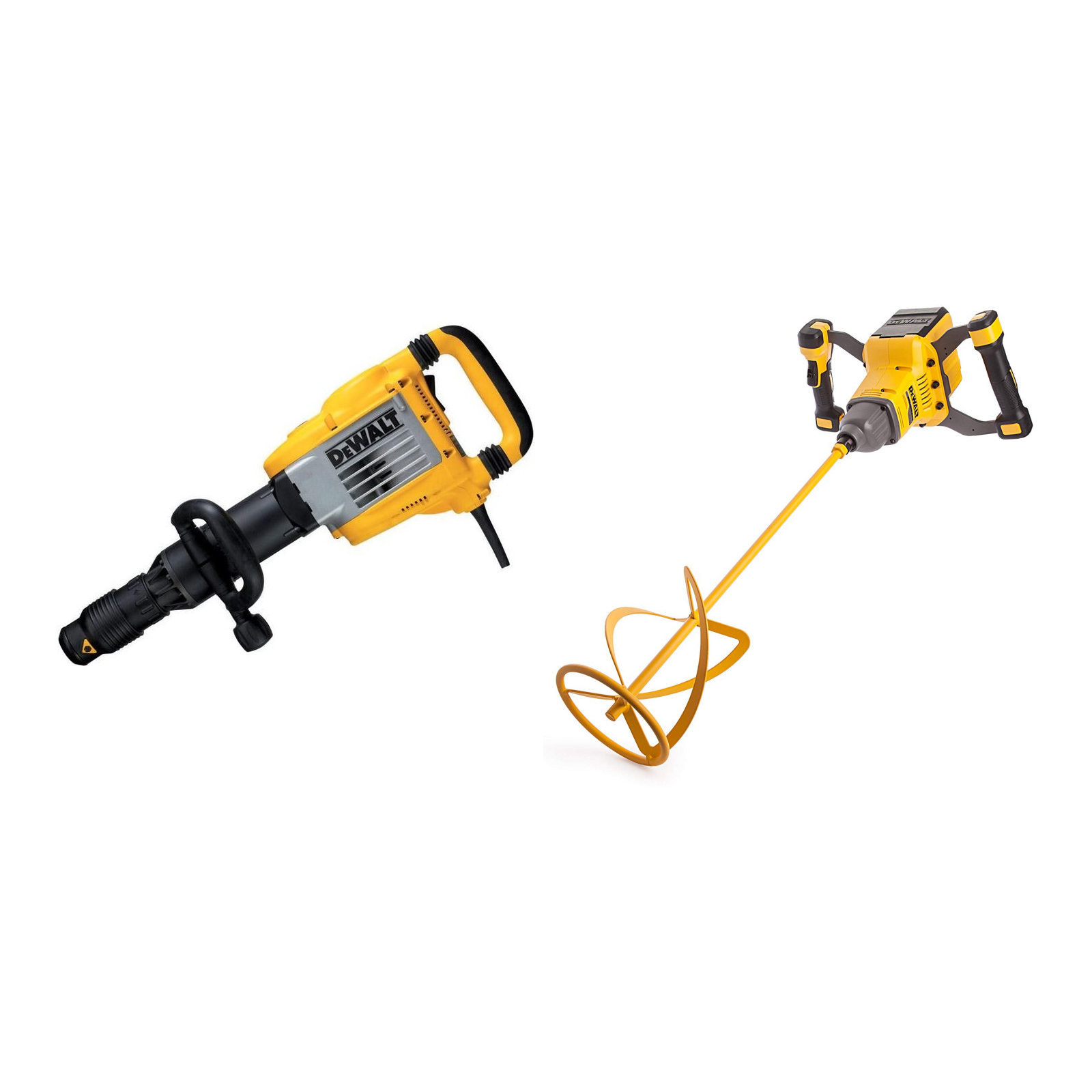 d25941k-dewalt-atskelimo-plaktukas-dcd240n-flexvolt-54-v-maisykle D25941K DeWALT atskėlimo plaktukas + DCD240N FLEXVOLT 54 V maišyklė - Image 1