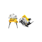 D27107XPS DeWALT elektrinis vartomas pjūklas + DWE560 65 mm tikslus diskinis pjūklas