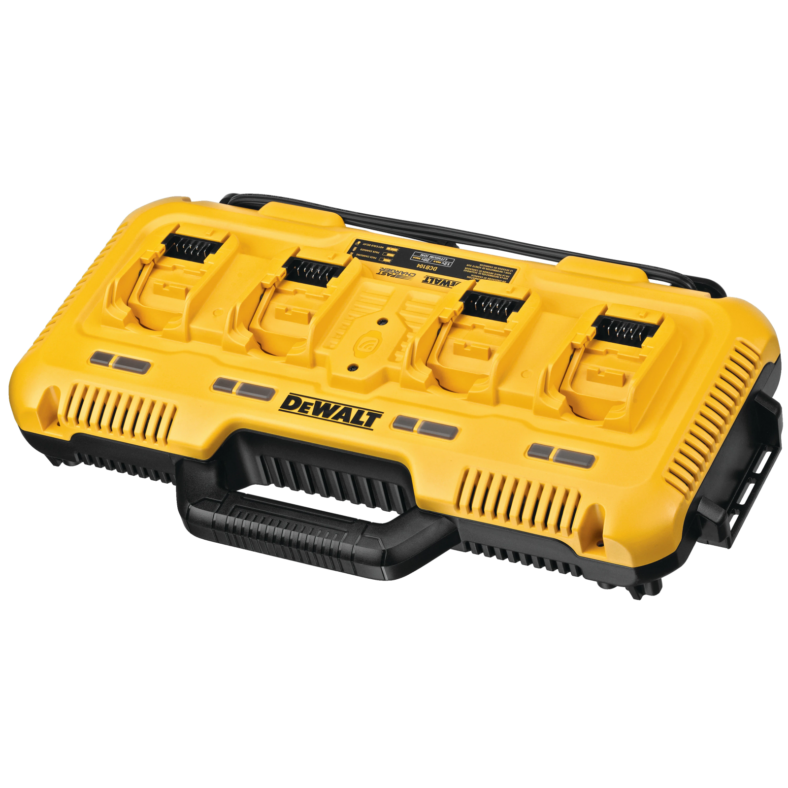 dcb104-dewalt-12v18v54v-keturvietis-kroviklis-8a DCB104 DeWALT 12V/18V/54V keturvietis kroviklis 8A - Image 1