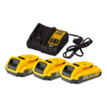 DCB107D3 DeWALT 18V baterijų ir kroviklio rinkinys (3x2.0 Ah)