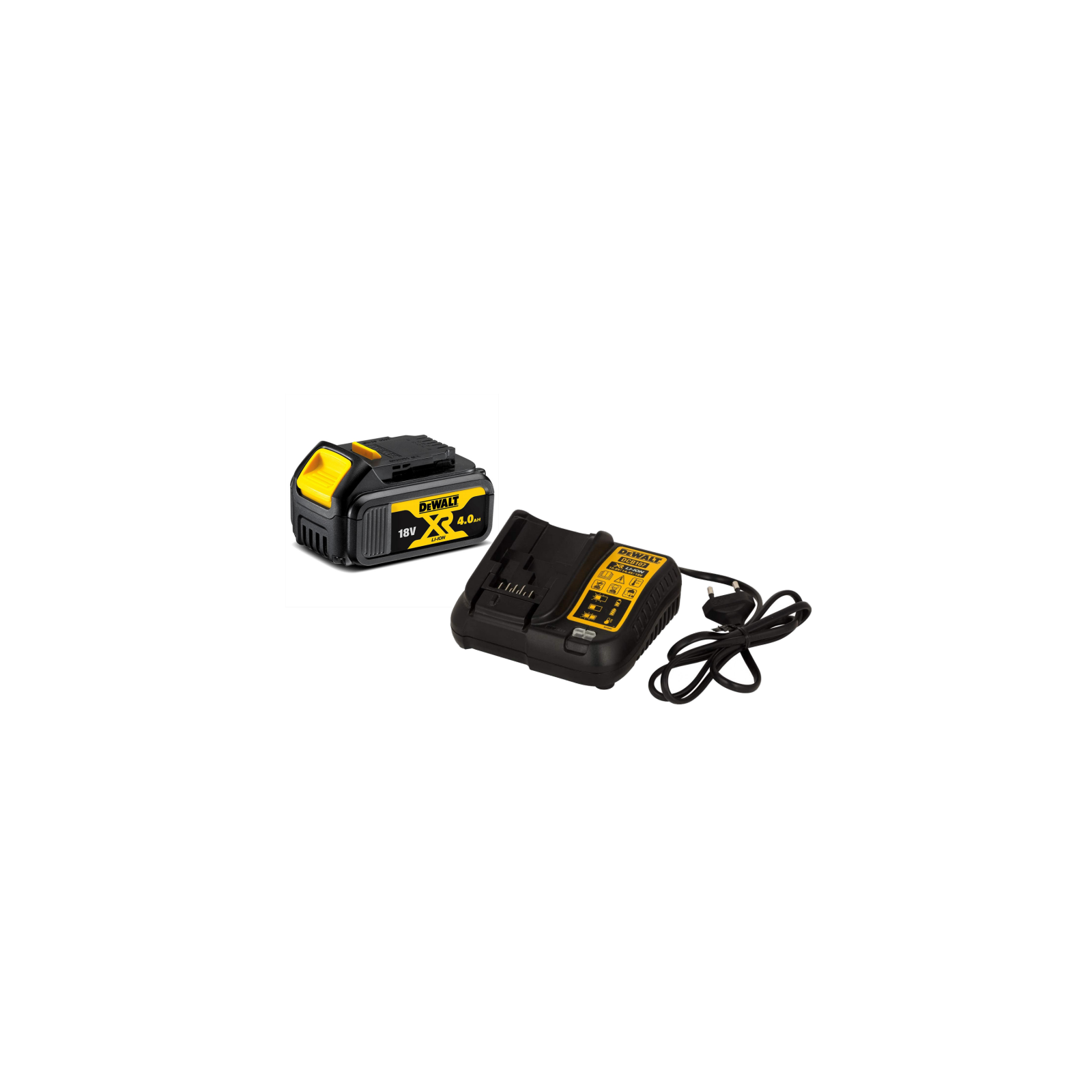 dcb107m1-dewalt-18v-bateriju-ir-ikroviklio-rinkinys-1x40-ah DCB107M1 DeWALT 18V baterijų ir įkroviklio rinkinys (1x4.0 Ah) - Image 1