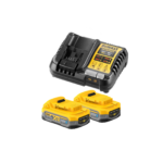 DCB1104S2 DeWALT 18V Powerstack akumuliatoriai + kroviklis (2x3.5 Ah)