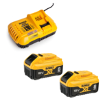 DCB118W2 DeWALT 18V baterijų ir dvigubo kroviklio rinkinys (2x8.0 Ah)