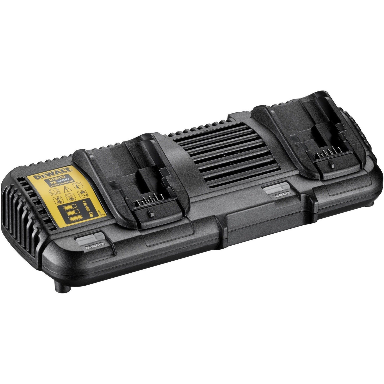 dcb132-dewalt-108v-12v-144v-18v-54v-li-ion-dvigubas-kroviklis DCB132 DeWALT 10.8V, 12V, 14.4V, 18V, 54V Li-ion dvigubas kroviklis - Image 1