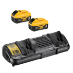 DCB132W2 DeWALT 18V baterijų ir dvigubo kroviklio rinkinys (2x8.0 Ah)