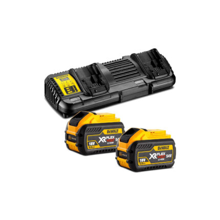 DCB132X2 DeWALT FLEXVOLT 54V baterijų ir kroviklio rinkinys (2x9.0 Ah)