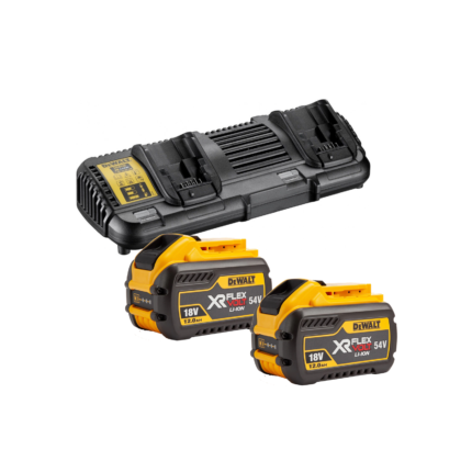 DCB132Y2 DeWALT FLEXVOLT 54V baterijų ir kroviklio rinkinys (2x12.0 Ah)