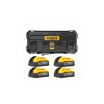 DCB1404H4 DeWALT POWERSTACK 18V akumuliatorių ir kroviklio rinkinys (4x5.0 Ah)