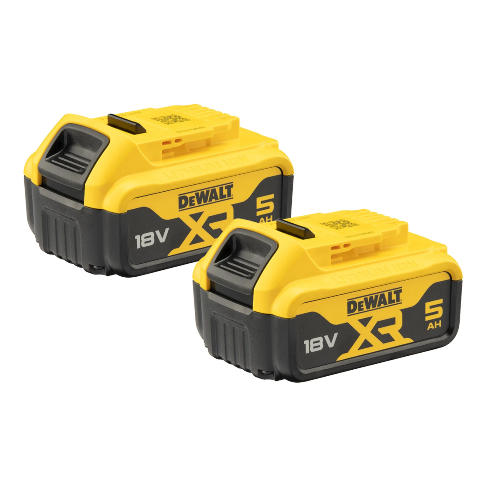 dcb184p2-dewalt-18v-xr-li-ion-baterijos-2x50-ah DCB184P2 DeWALT 18V XR Li-Ion baterijos (2x5.0 Ah) - Image 1