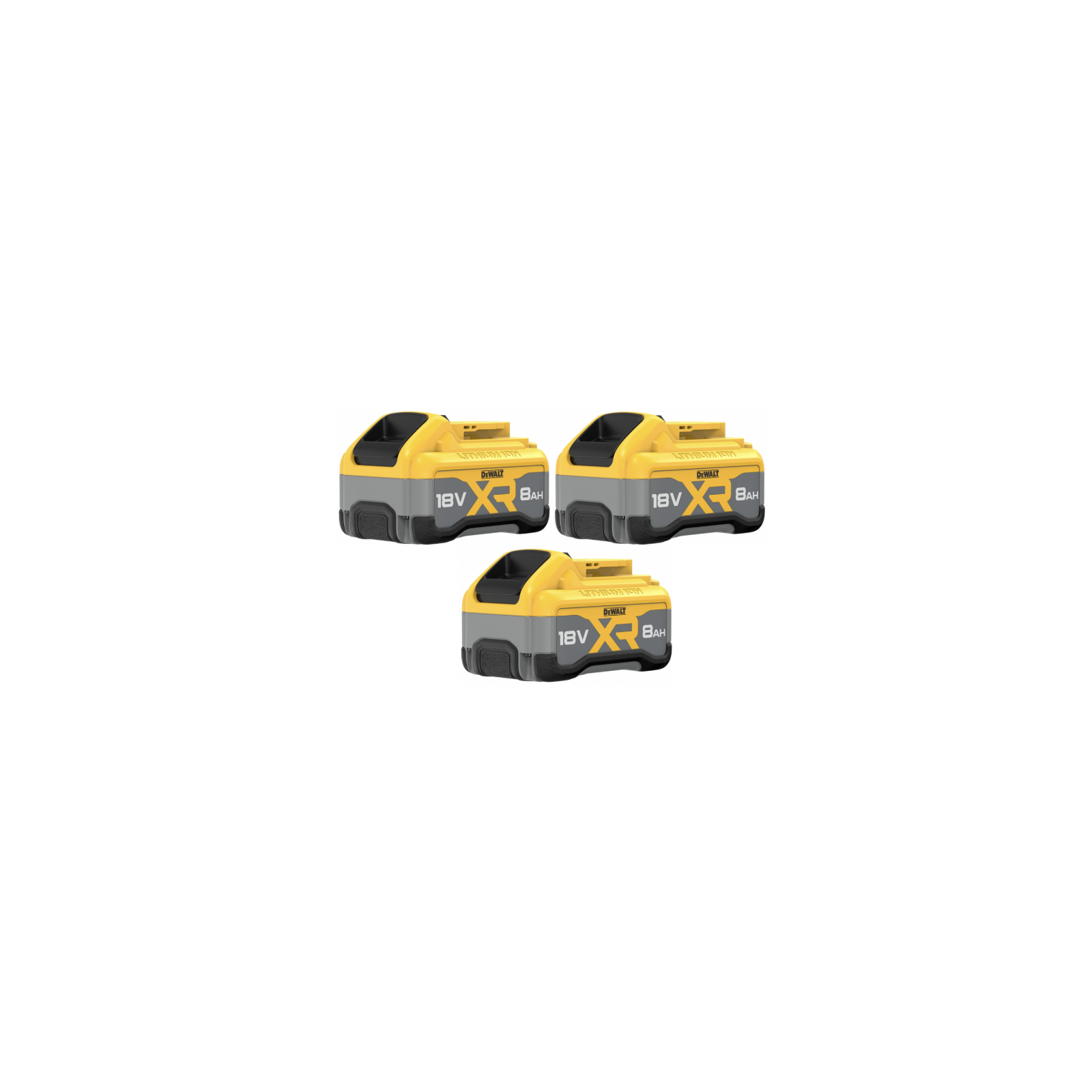dcb1880w3-dewalt-18v-80-ah-akumuliatoriu-rinkinys-3x80-ah DCB1880W3 DeWALT 18V 8.0 Ah akumuliatorių rinkinys (3x8.0 Ah) - Image 1