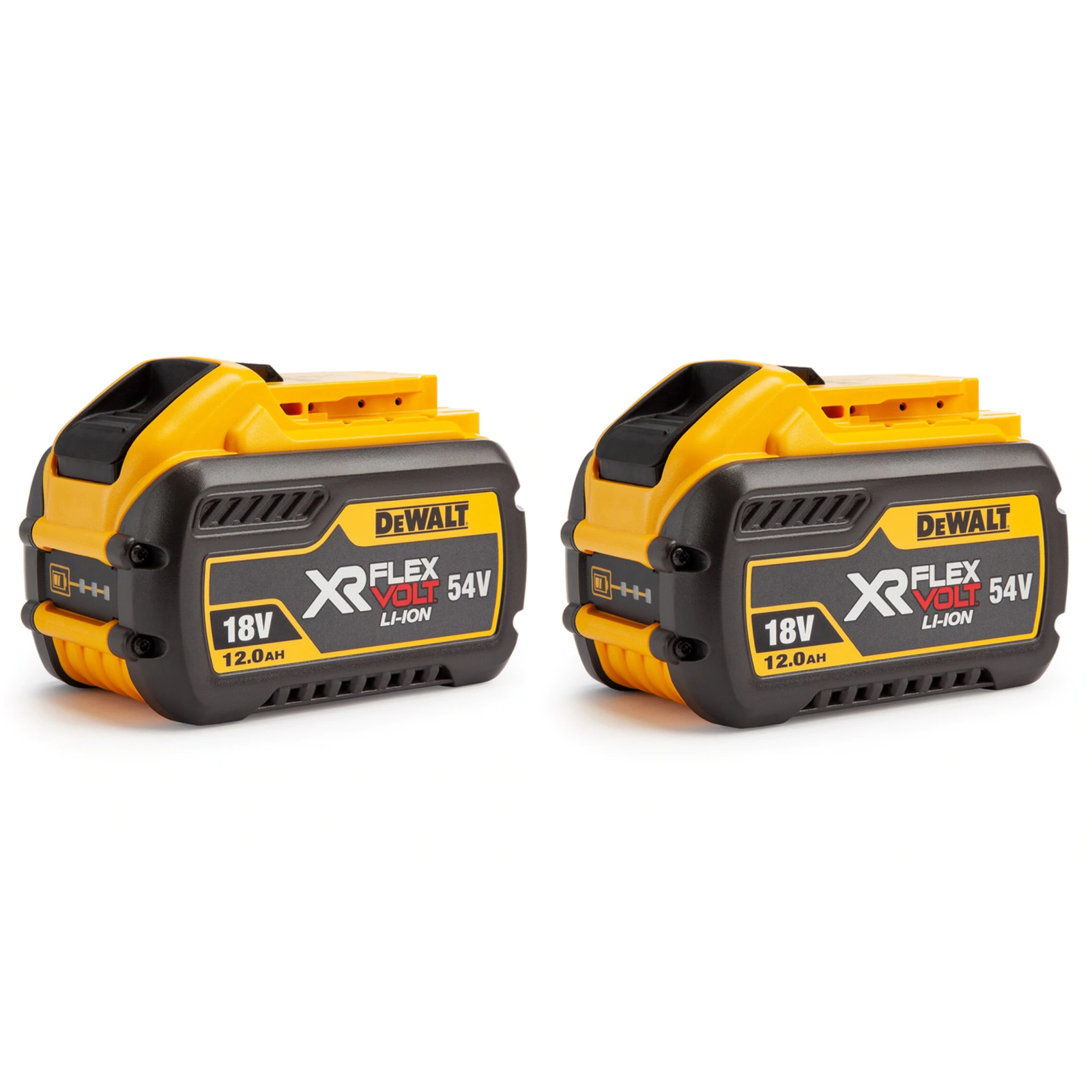 dcb548y2-dewalt-flexvolt-akumuliatoriai-18v54v-li-ion-2x120-ah DCB548Y2 DeWALT FLEXVOLT akumuliatoriai 18V/54V Li-ion (2x12.0 Ah) - Image 1