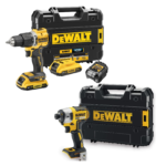 DCD100YD2T + DCF887NT DeWALT 18V XR suktuvas – smūginis gręžtuvas + DeWALT 18V XR Li-Ion smūginis suktuvas (2x2.0 Ah)