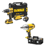 DCD100YD2T + DCF899NT  DeWALT 18V XR suktuvas – smūginis gręžtuvas + DeWALT 18V smūginis veržliasukis (2x2.0 Ah)