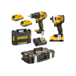 DCD708D2T DeWALT 18V akumuliatorinis suktuvas-gręžtuvas + DCF809N 18V smūginis suktukas + 1-70-321 dėžė