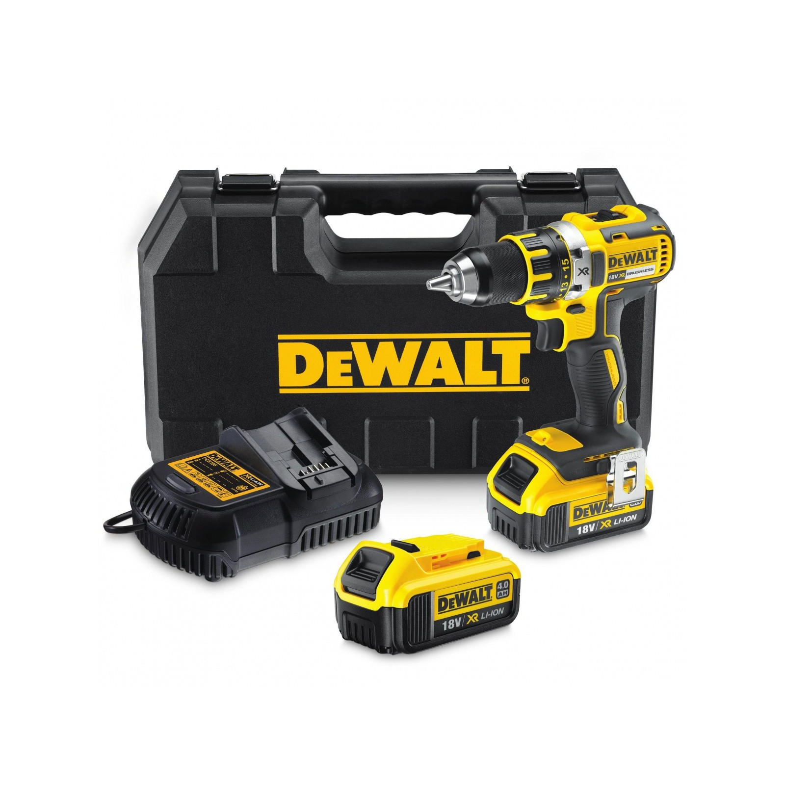 dcd790m2-dewalt-18v-suktuvas-greztuvas-2x40-ah DCD790M2 DeWALT 18V suktuvas – gręžtuvas (2x4.0 Ah) - Image 1