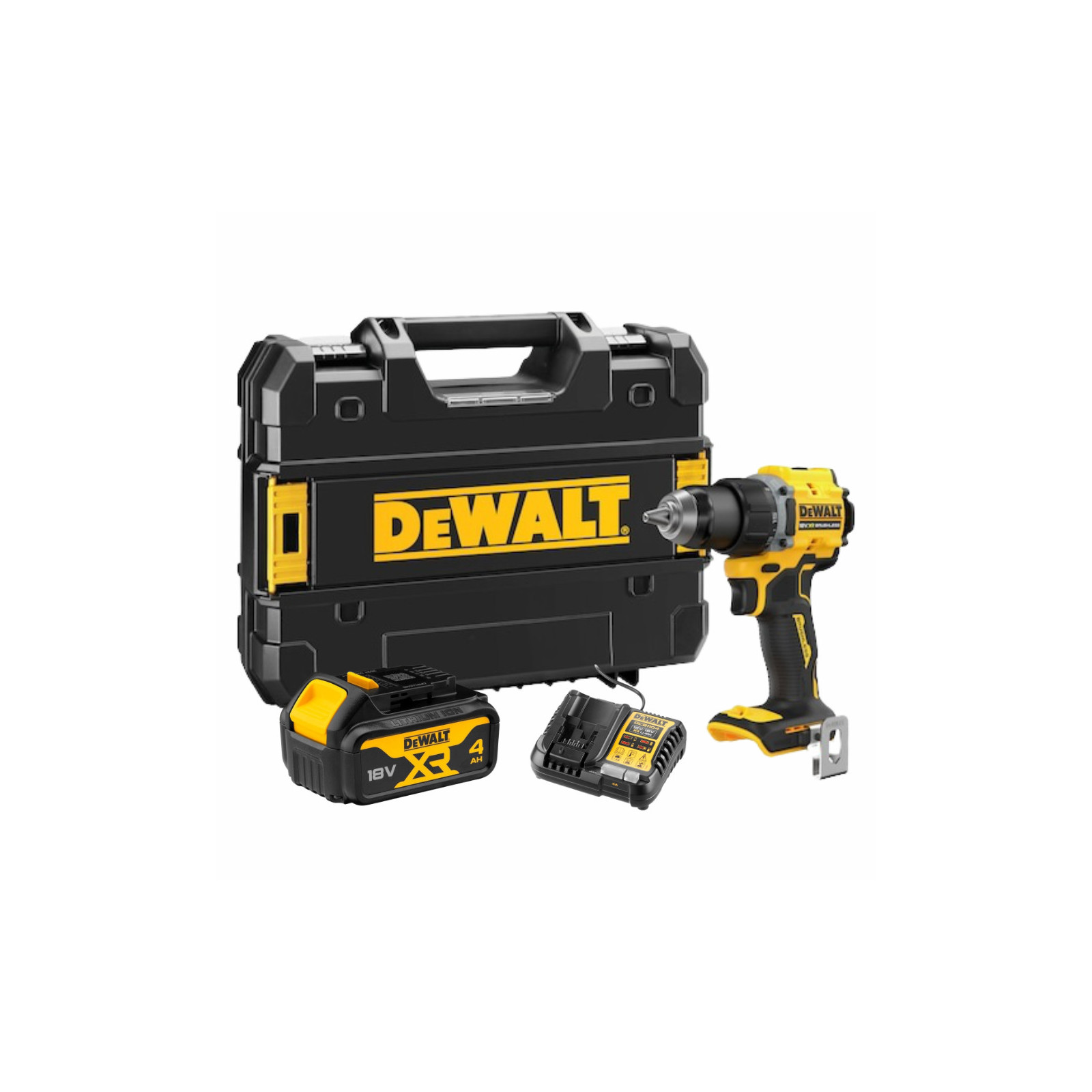 dcd794nt-dewalt-18v-suktuvas-greztuvas-2 DCD794M1T DeWALT 18V kompaktiškas suktuvas-gręžtuvas (1x4.0 Ah) - Image 1