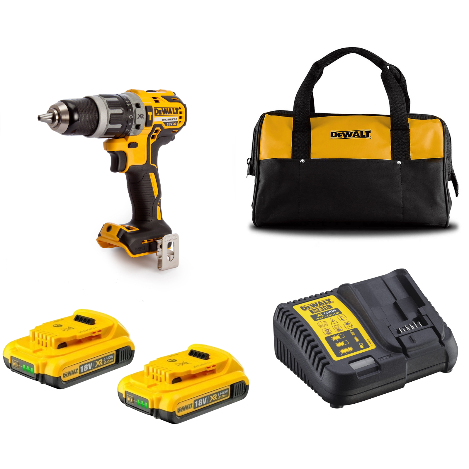 dcd796d2c-dewalt-18v-suktuvas-smuginis-greztuvas-2x20-ah DCD796D2C DeWALT 18V suktuvas – smūginis gręžtuvas (2x2.0 Ah) - Image 1