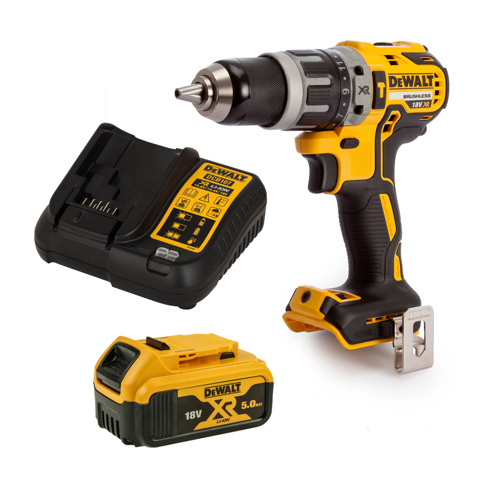dcd796np1-dewalt-18v-suktuvas-smuginis-greztuvas-1x50-ah DCD796NP1 DeWALT 18V suktuvas – smūginis gręžtuvas (1x5.0 Ah) - Image 1