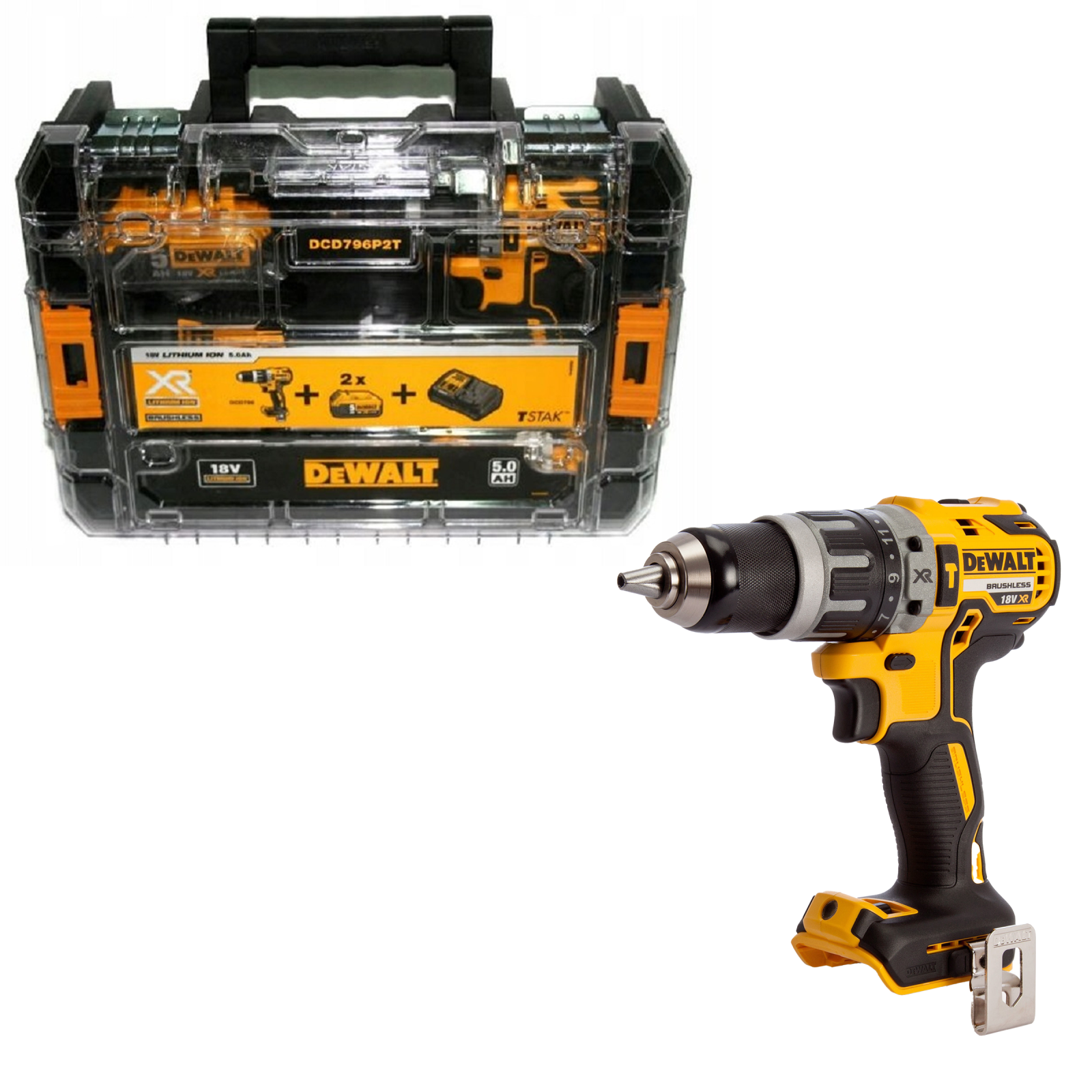 dcd796ntt-dewalt-18v-suktuvas-smuginis-greztuvas DCD796NTT DeWALT 18V suktuvas – smūginis gręžtuvas - Image 1