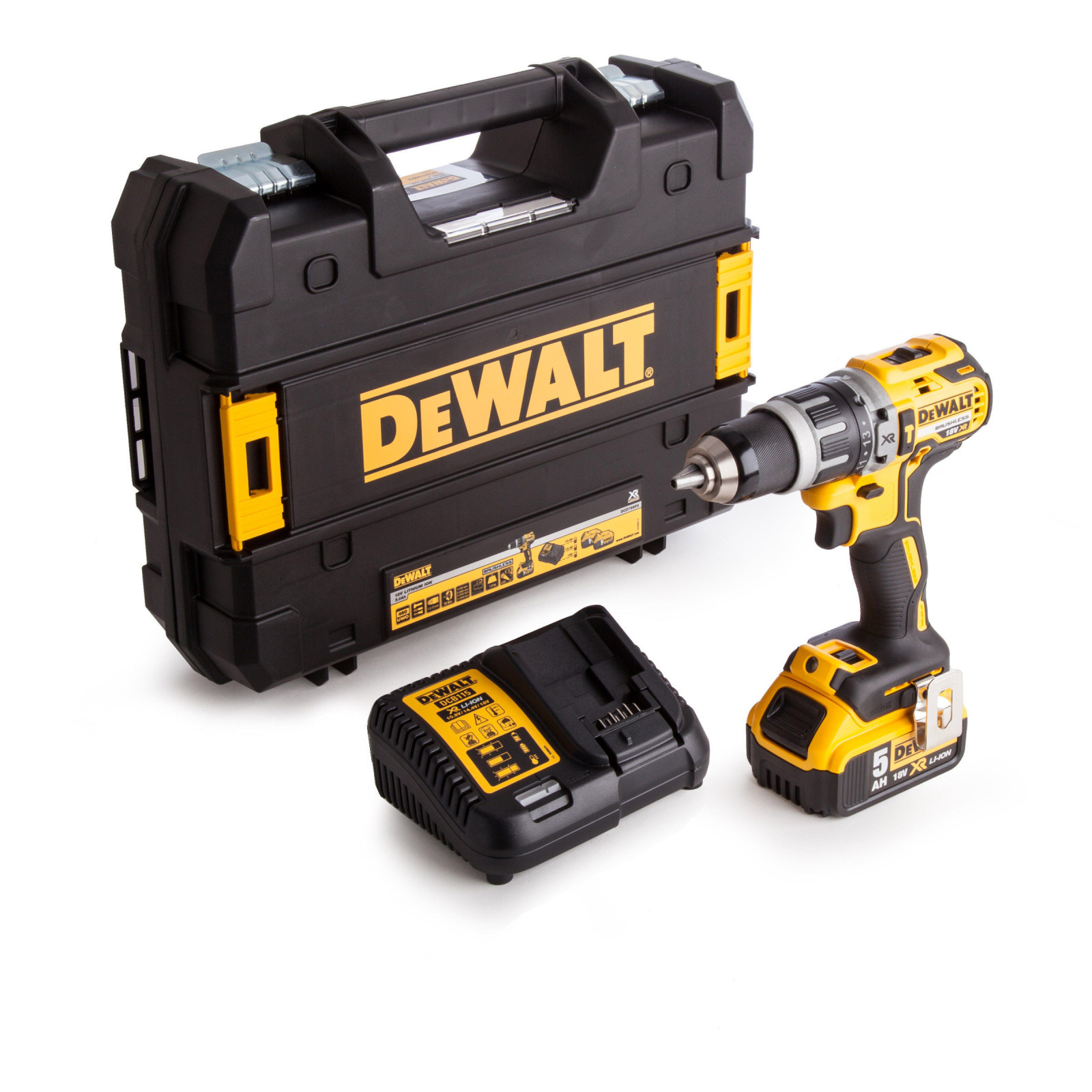 dcd796p1-dewalt-18v-suktuvas-smuginis-greztuvas-1x50-ah DCD796P1 DeWALT 18V suktuvas – smūginis gręžtuvas (1x5.0 Ah) - Image 1