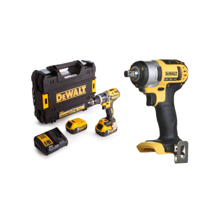 DCD796P2 DeWALT 18V smūginis suktuvas – gręžtuvas + DCF880N DeWALT 18V aukšto sukimo momento smūginis veržliasukis