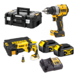 DCD800M2 DeWALT 18V suktuvas-gręžtuvas + DCF620NK DeWALT 18V akumuliatorinis juostinis suktuvas (2x4.0 Ah)