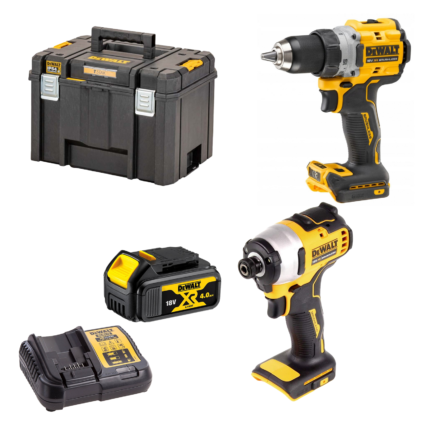 DCD800N DeWALT 18V suktuvas-gręžtuvas + DCF809N DeWALT 18 V smūginis suktuvas (1x4.0 Ah)