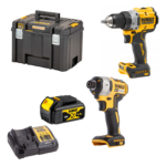 DCD800N DeWALT 18V suktuvas-gręžtuvas + DCF887N DeWALT 18V XR Li-Ion smūginis suktuvas (1x4.0 Ah)