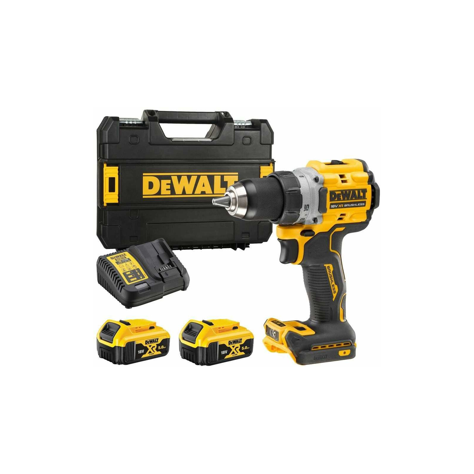 dcd800p2t-dewalt-18v-suktuvas-greztuvas-2x50-ah DCD800P2T DeWALT 18V suktuvas-gręžtuvas (2x5.0 Ah) - Image 1