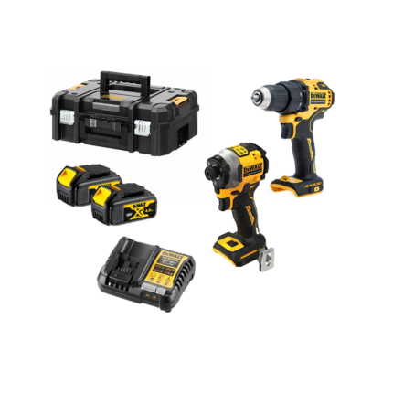 DCDF708M2 DeWALT 18V gręžtuvo - suktuvo ir smūginio suktuvo rinkinys (2x4.0 Ah)