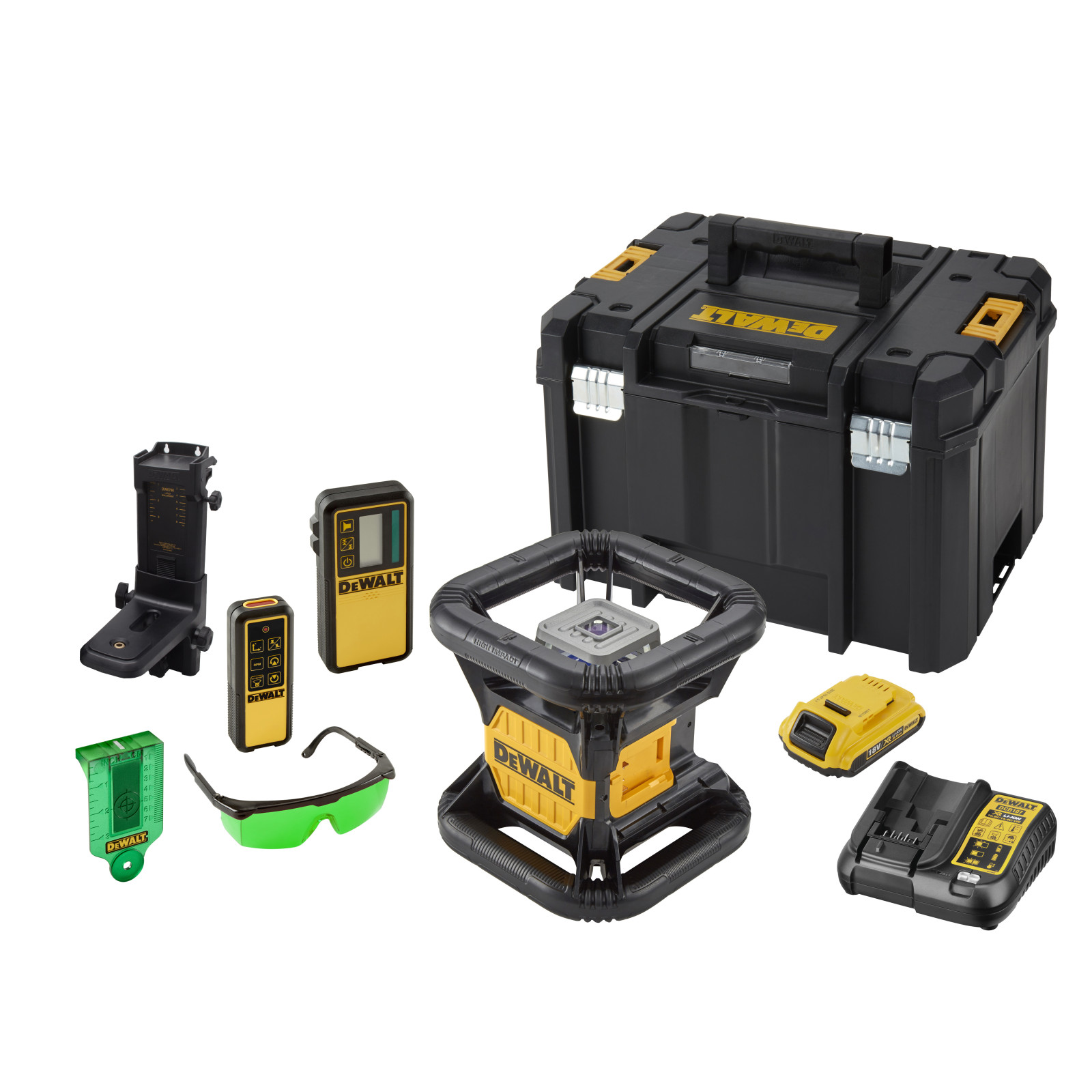 dce079d1g-dewalt-18v-rotacinis-lazerinis-nivelyras DCE079D1G DeWALT 18V rotacinis lazerinis nivelyras - Image 1