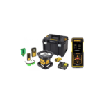 DCE079D1G DeWALT akumuliatorinis rotacinis nivelyras + DW03050 lazerinis atstumų matuoklis