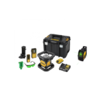 DCE079D1G DeWALT akumuliatorinis rotacinis nivelyras + DW088CG lazerinis nivelyras