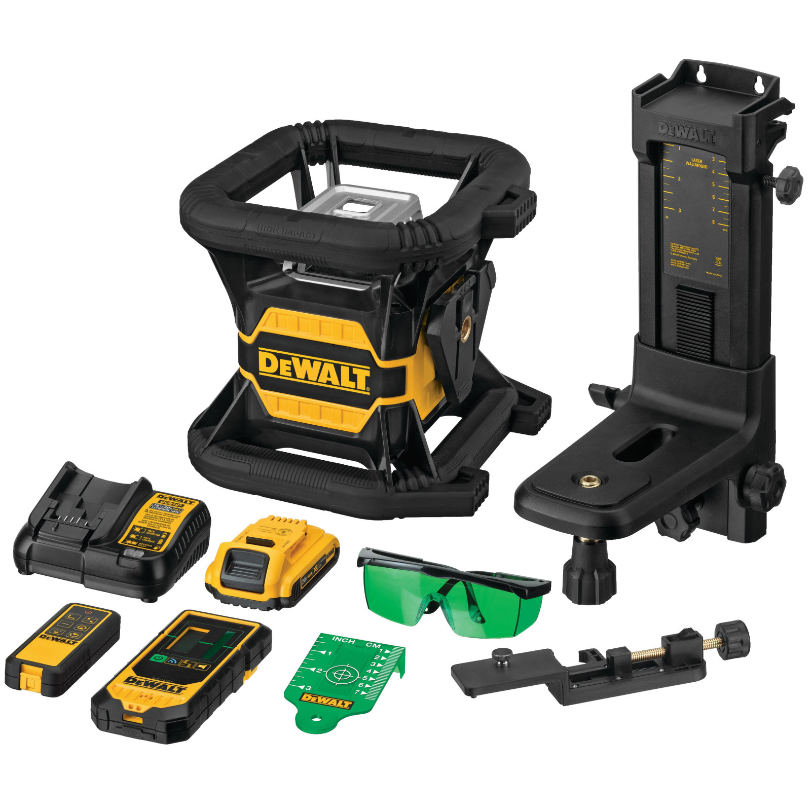 dce080d1gs-dewalt-18v-rotacinis-lazerinis-nivelyras DCE080D1GS DeWALT 18V rotacinis lazerinis nivelyras - Image 1